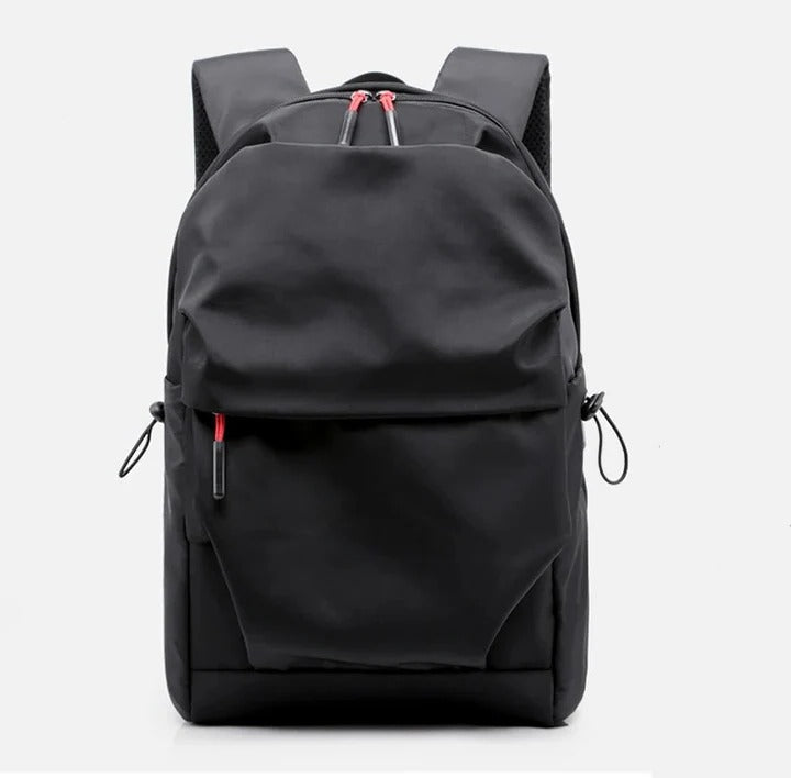 Black Backpack with Multiple Storage Pockets