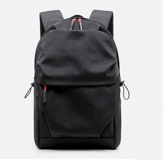 Black Backpack with Multiple Storage Pockets