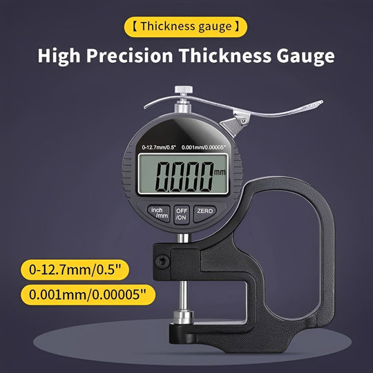 Handheld Digital Thickness Measuring Tool with Digital Display