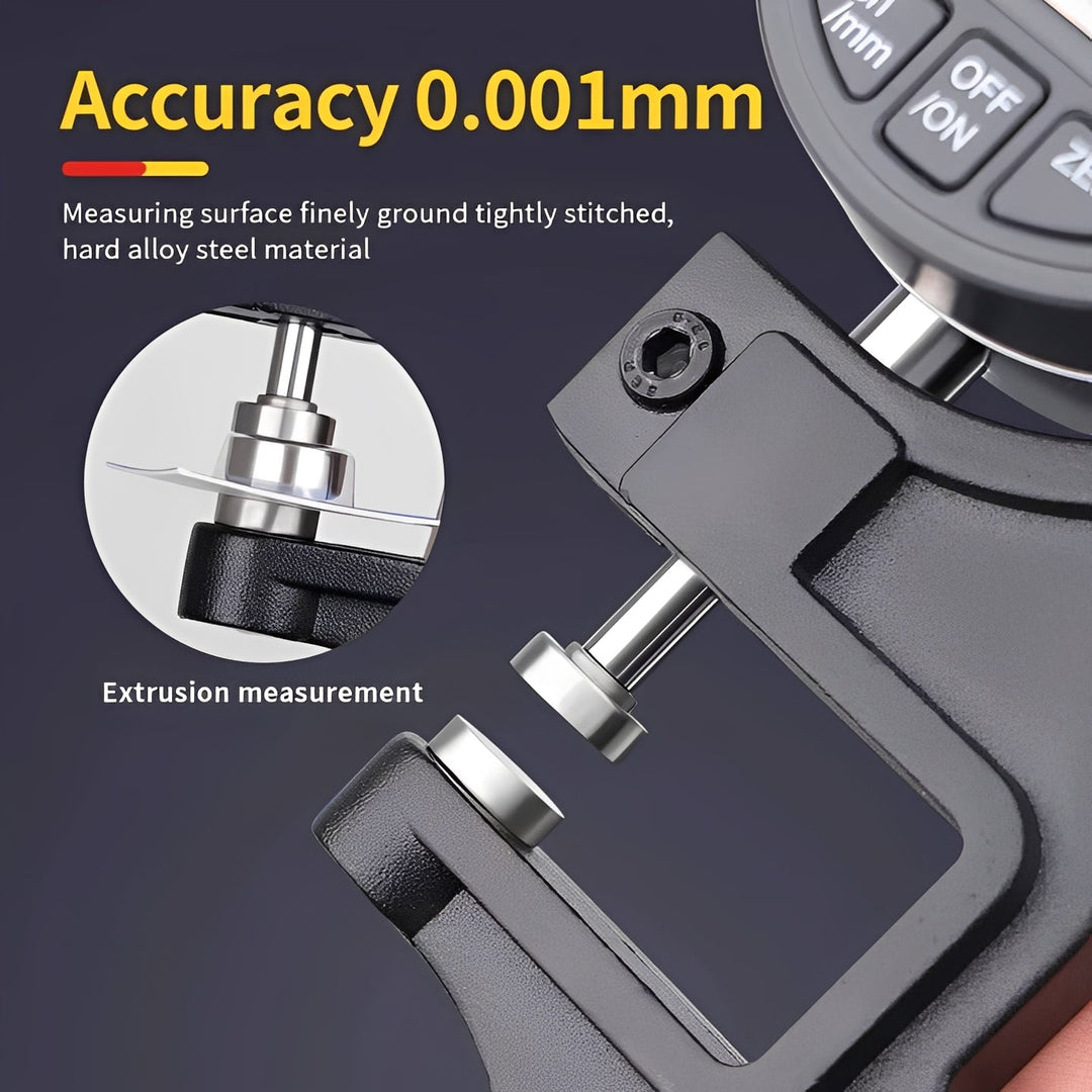 Handheld Digital Thickness Measuring Tool with Digital Display