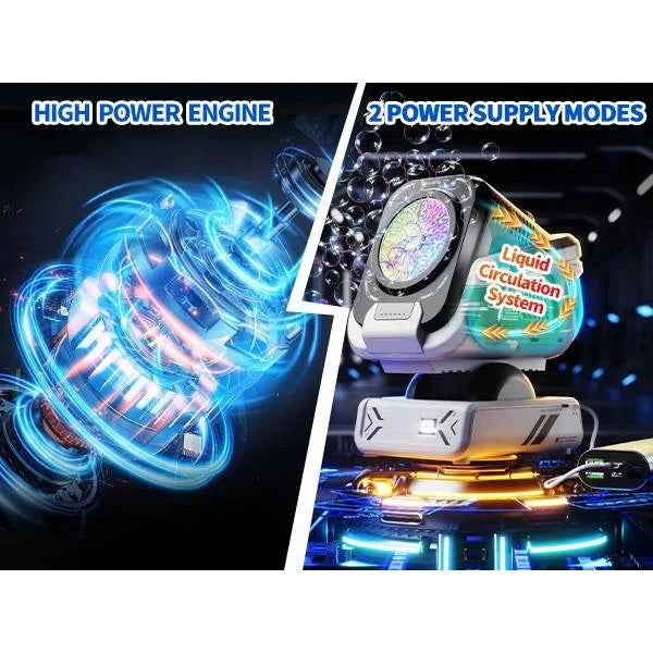 Bubble Blower with LED Lights and Rotating Base