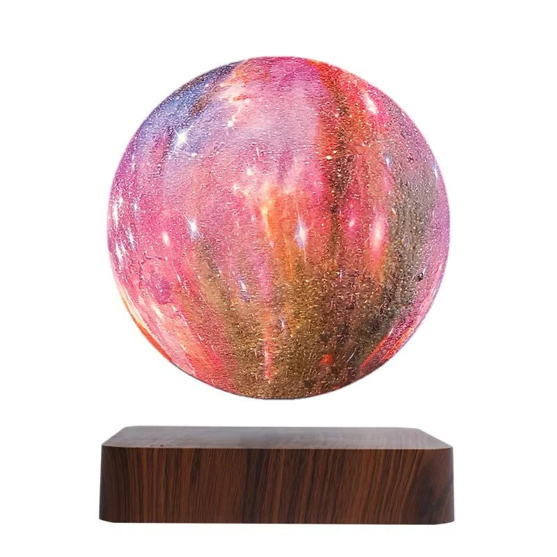 Floating Galaxy LED Lamp with Magnetic Levitation Base