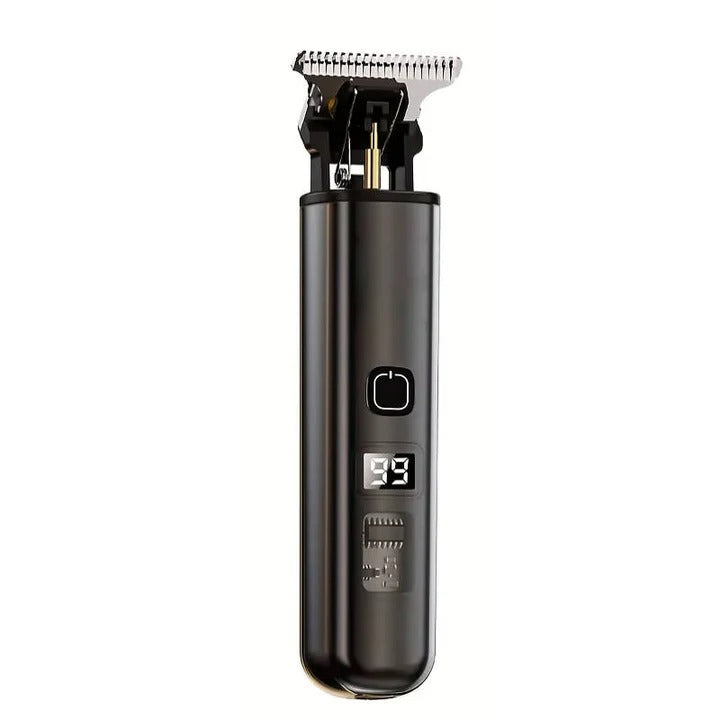 Rechargeable Hair Trimmer with Detachable Blade and LED Indicator