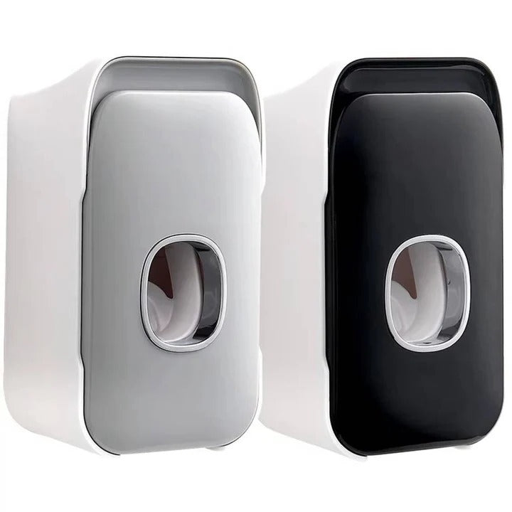 Wall Mounted Toothpaste Dispenser with Adhesive Installation