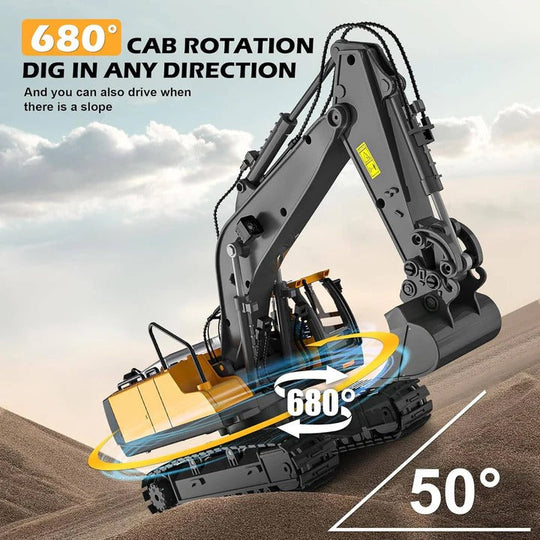 Remote Control Construction Vehicle with Interchangeable Tools