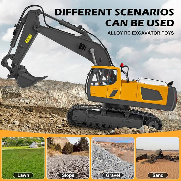 Remote Control Construction Vehicle with Interchangeable Tools