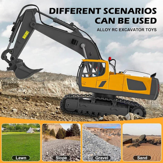 Remote Control Construction Vehicle with Interchangeable Tools