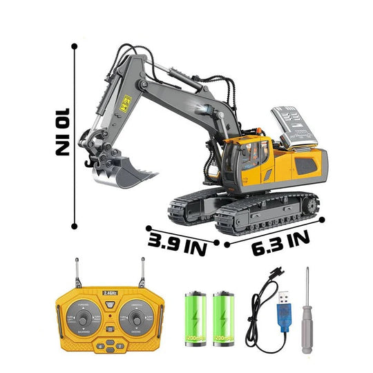 Remote Control Construction Vehicle with Interchangeable Tools