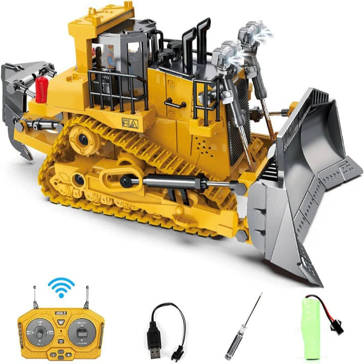 Remote Control Construction Vehicle with Interchangeable Tools