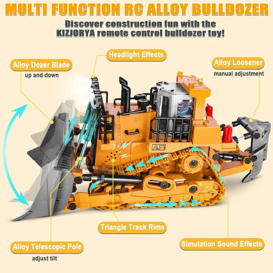 Remote Control Construction Vehicle with Interchangeable Tools