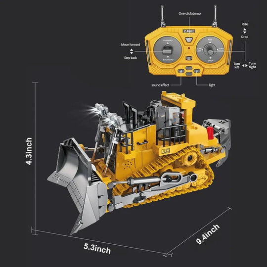 Remote Control Construction Vehicle with Interchangeable Tools