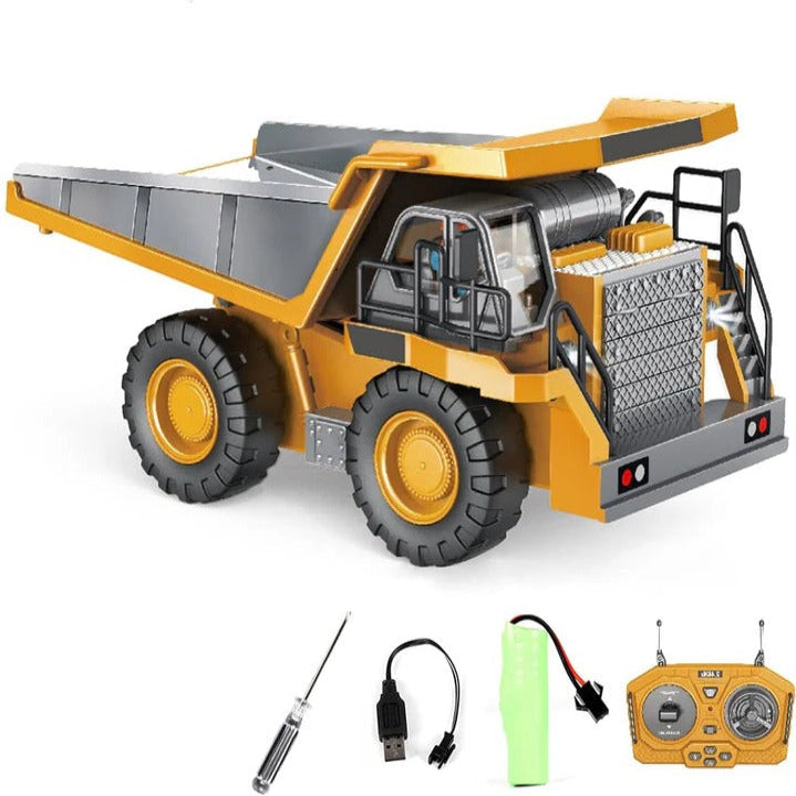 Remote Control Construction Vehicle with Interchangeable Tools