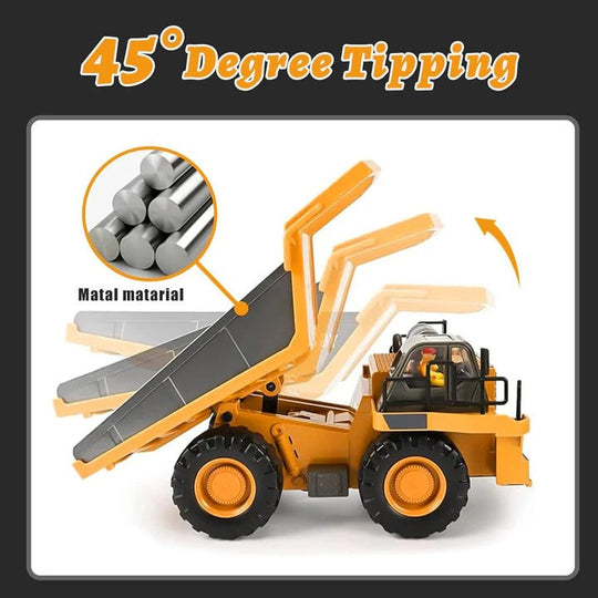 Remote Control Construction Vehicle with Interchangeable Tools