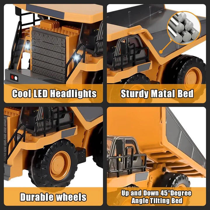 Remote Control Construction Vehicle with Interchangeable Tools