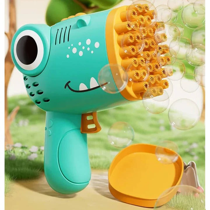 Battery Operated Dinosaur Bubble Blowing Toy for Kids