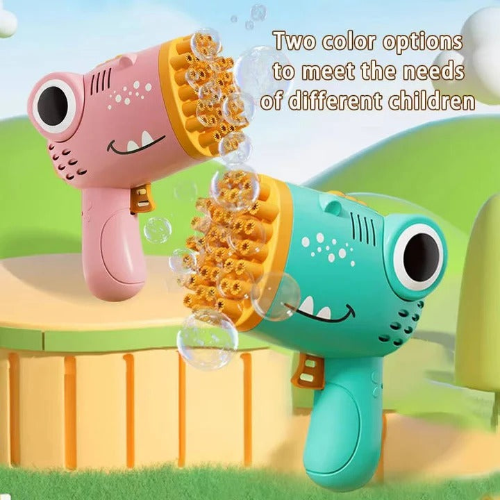 Battery Operated Dinosaur Bubble Blowing Toy for Kids
