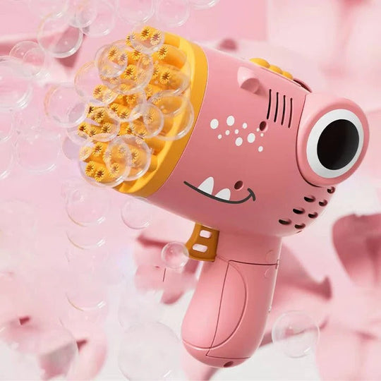 Battery Operated Dinosaur Bubble Blowing Toy for Kids