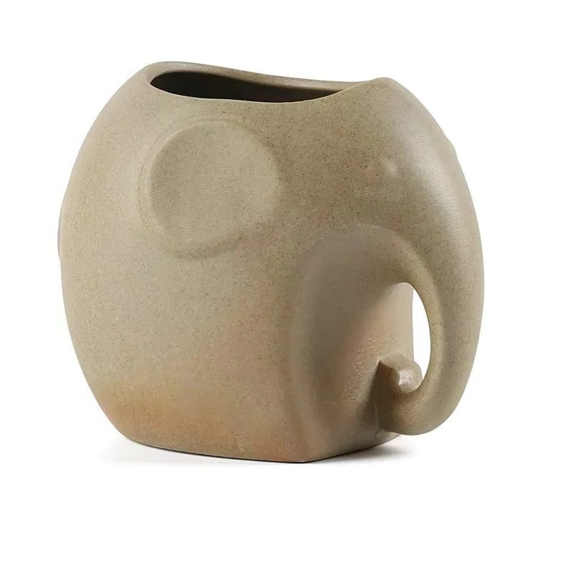 Animal Shaped Ceramic Succulent Planter for Desktop Pots