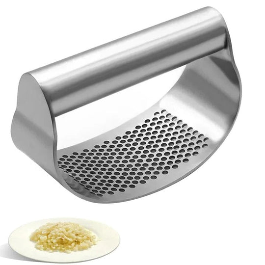 Stainless Steel Garlic Press Rocker for Kitchen Use