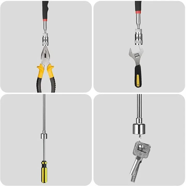 Telescopic Magnetic Pick-Up Tool with LED Light