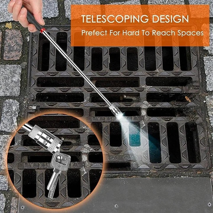 Telescopic Magnetic Pick-Up Tool with LED Light