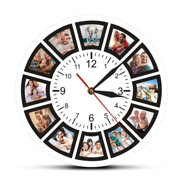 Customisable Wall Clock with Personalised Design