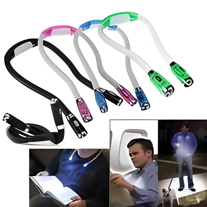 Flexible Neck Reading Light with Adjustable LED Beam