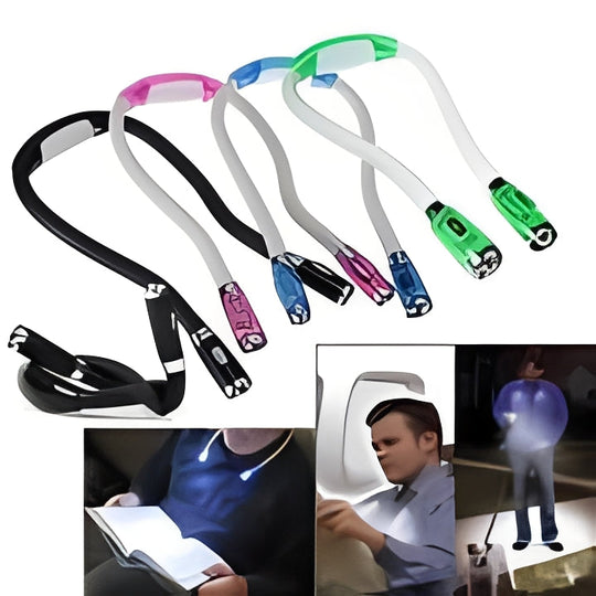 Flexible Neck Reading Light with Adjustable LED Beam