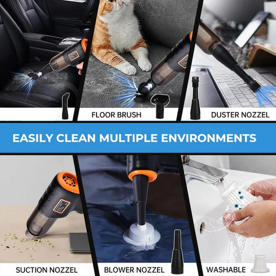 Cordless Handheld Car Vacuum with Portable Design