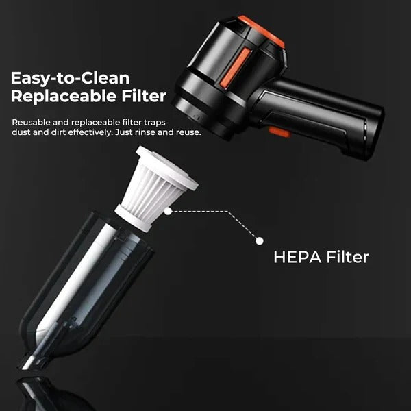 Cordless Handheld Car Vacuum with Portable Design