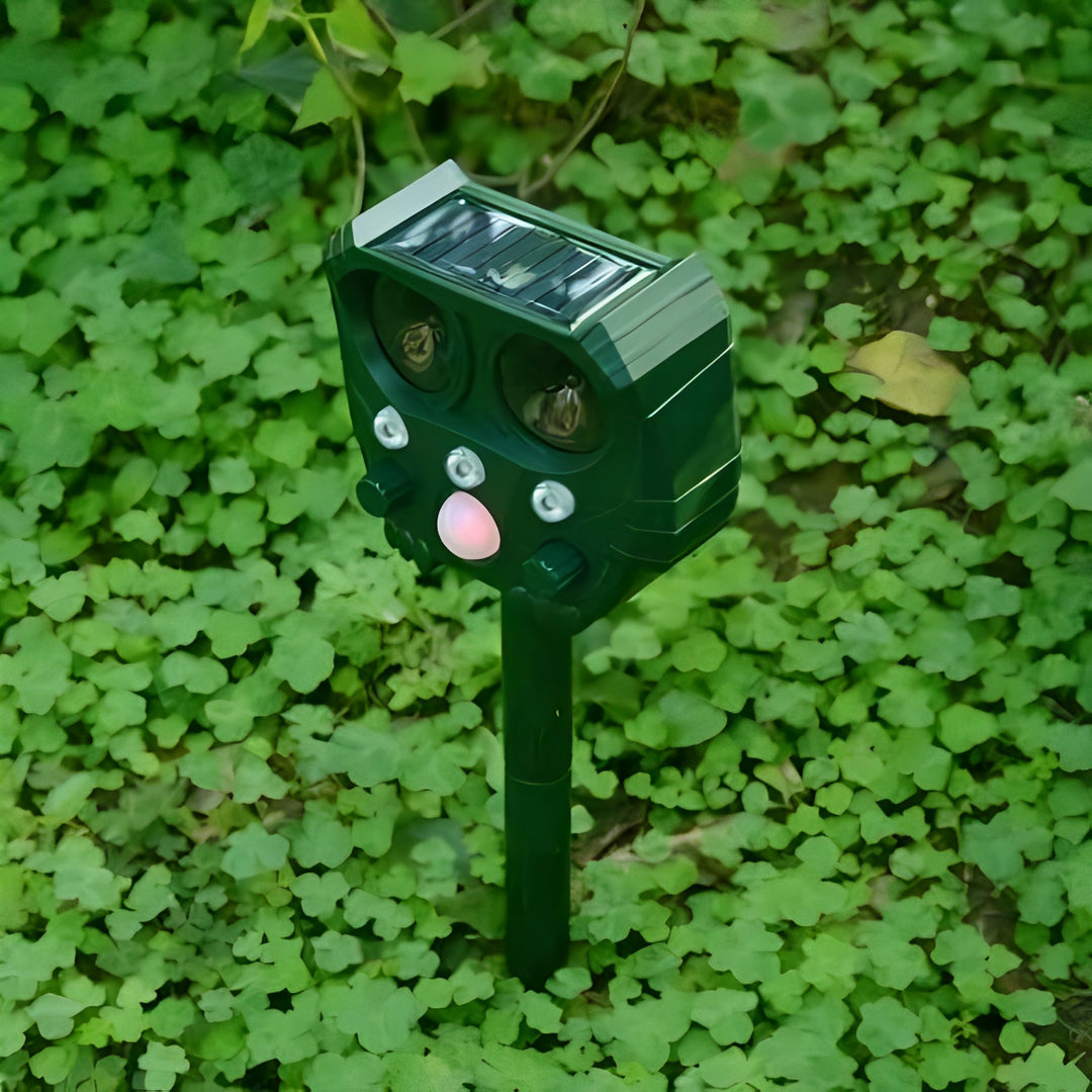 Solar Ultrasonic Snake Deterrent with Motion Sensor