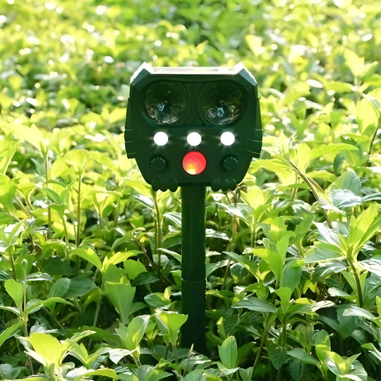 Solar Ultrasonic Snake Deterrent with Motion Sensor