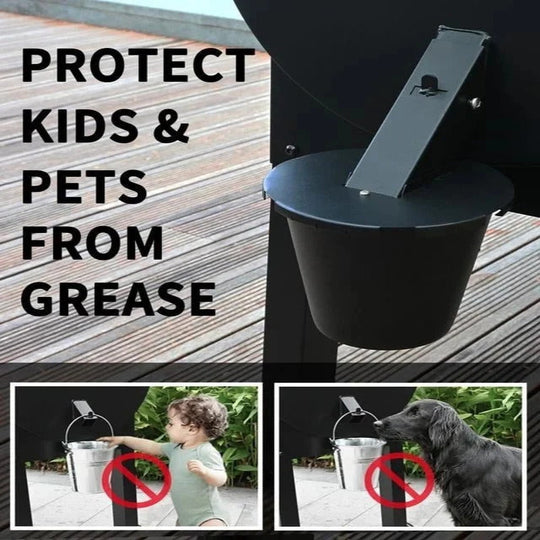 Grill Grease Collector Tray with Lid