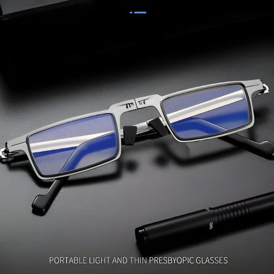Foldable Reading Glasses with Lightweight Screwless Design