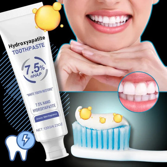 Nano Hydroxyapatite Toothpaste for Low Abrasive Brushing