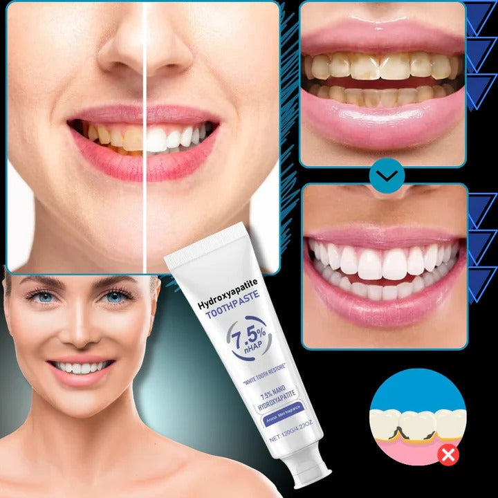 Nano Hydroxyapatite Toothpaste for Low Abrasive Brushing