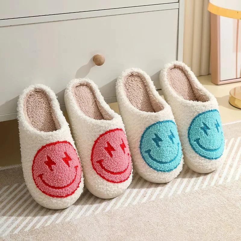 Plush Platform Slippers with Non-Slip Sole for Indoor Winter Wear