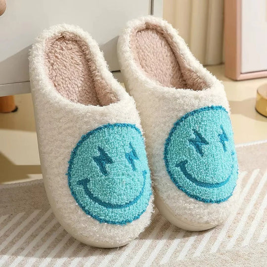 Plush Platform Slippers with Non-Slip Sole for Indoor Winter Wear