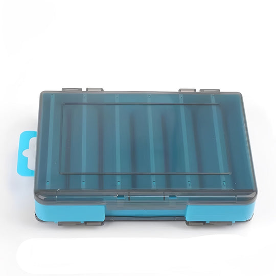 Fishing Tackle Box with Double-Sided Compartment Storage