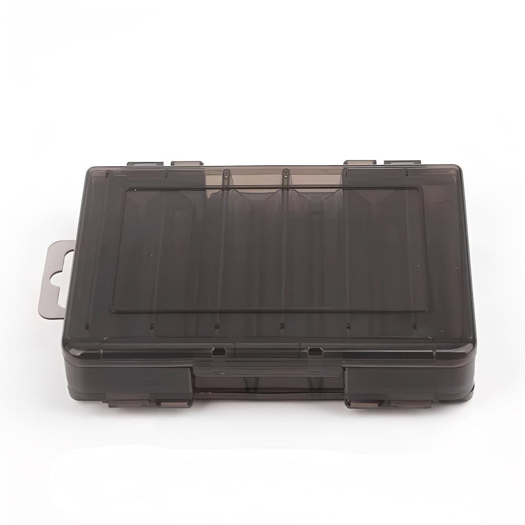 Fishing Tackle Box with Double-Sided Compartment Storage