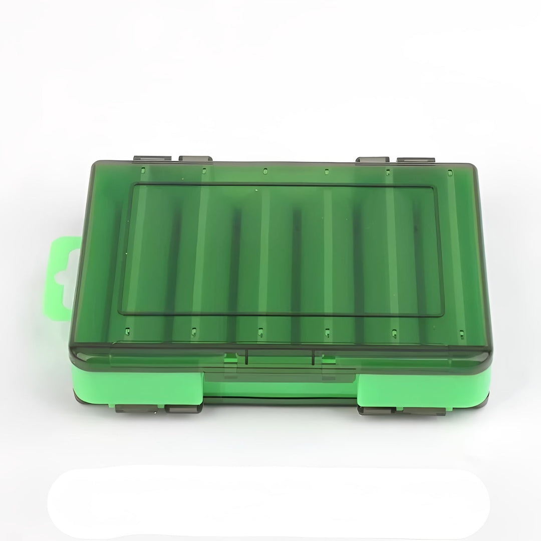 Fishing Tackle Box with Double-Sided Compartment Storage