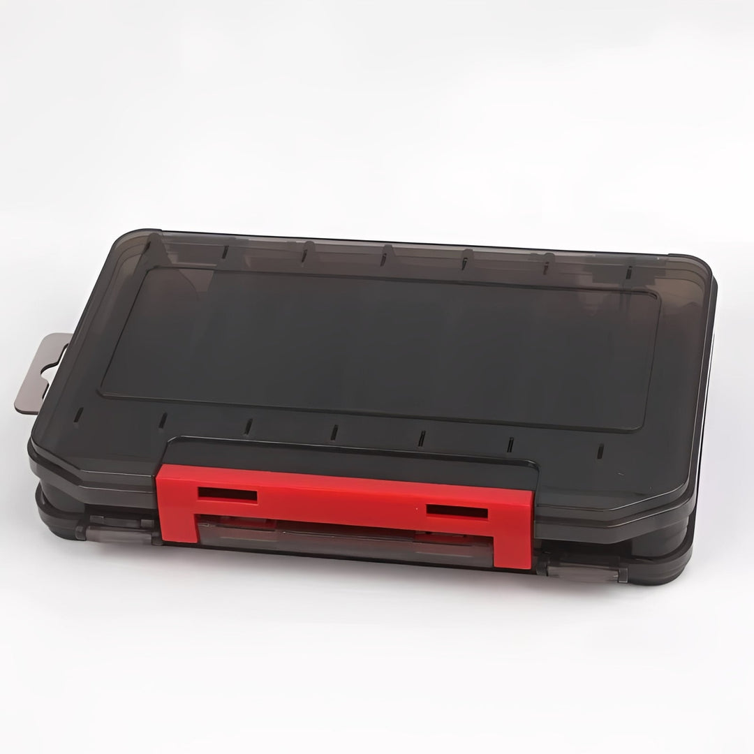 Fishing Tackle Box with Double-Sided Compartment Storage