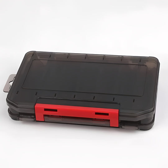 Fishing Tackle Box with Double-Sided Compartment Storage