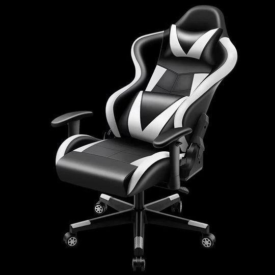 Gaming Chair with 180 Degree Recline and Adjustable Armrest Support