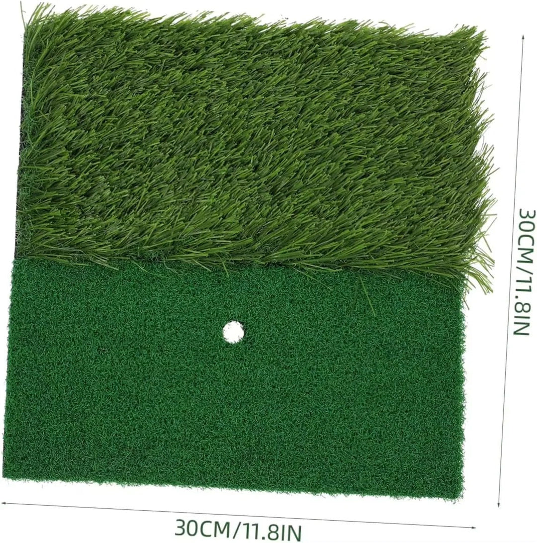 Golf Practice Hitting Mat with Tee Hole for Indoor and Outdoor Use
