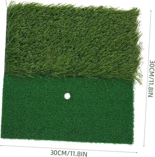 Golf Practice Hitting Mat with Tee Hole for Indoor and Outdoor Use
