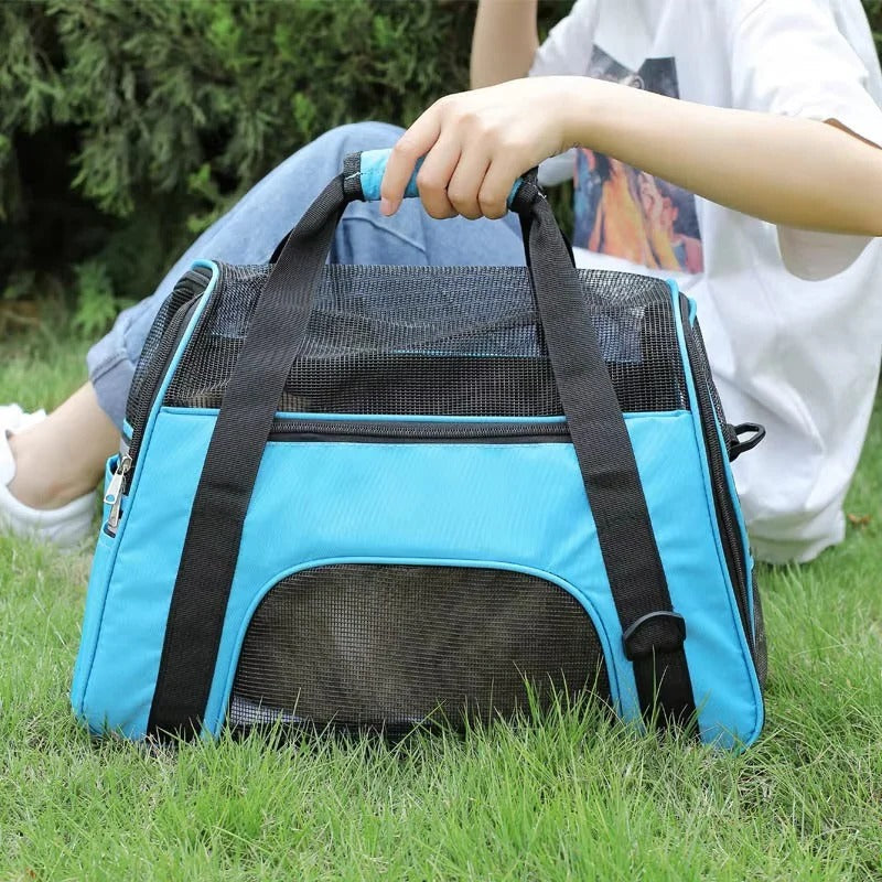 Breathable Mesh Pet Carrier Bag for Small Dogs and Cats