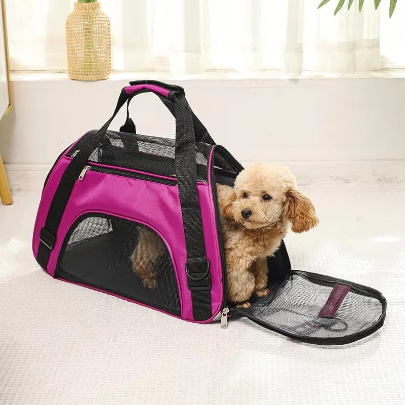 Breathable Mesh Pet Carrier Bag for Small Dogs and Cats