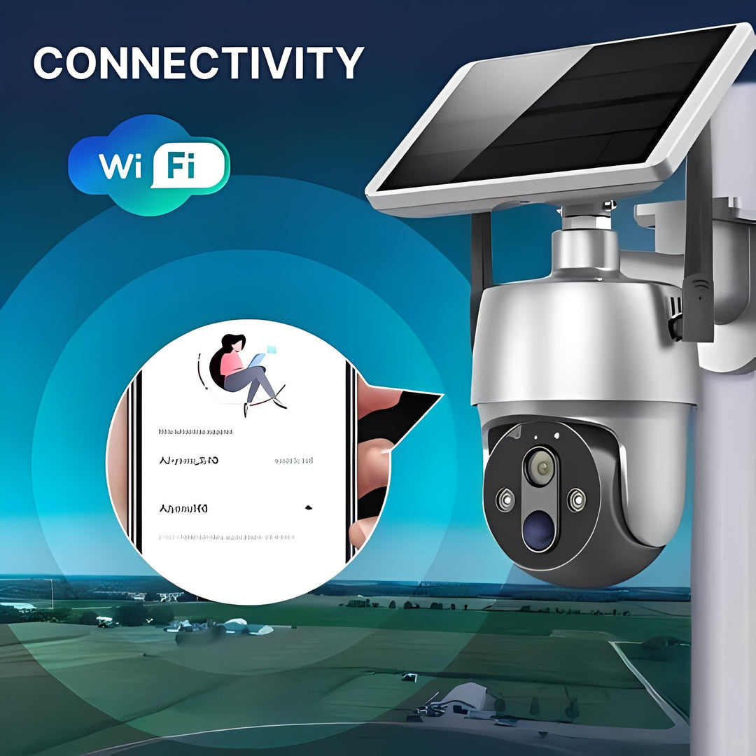 Solar Powered Security Camera for Outdoor Surveillance Monitoring