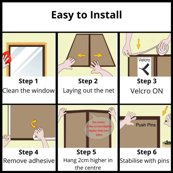 Magnetic Mesh Screen Door with Self-Closing Design